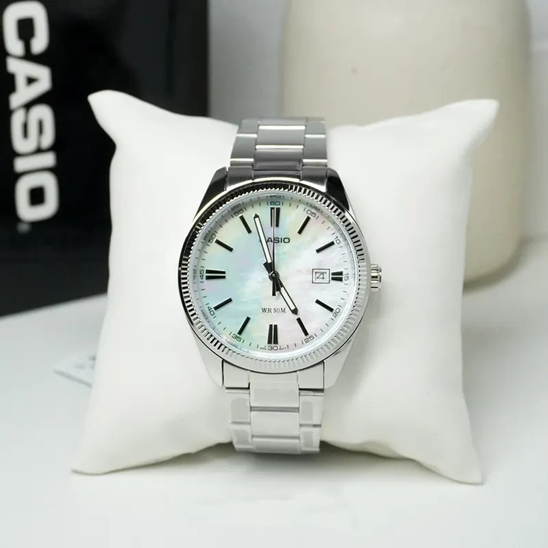 Casio Enticer Mother of Pearl Dial Men's Watch- MTP-1302DS-7AV